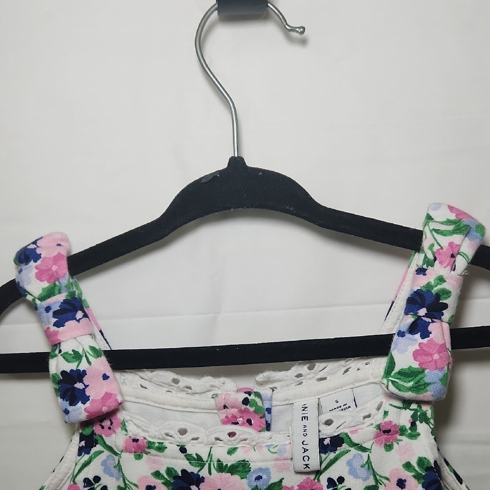 Janie and Jack Pink and Blue Floral Dress - Picture 6 of 6